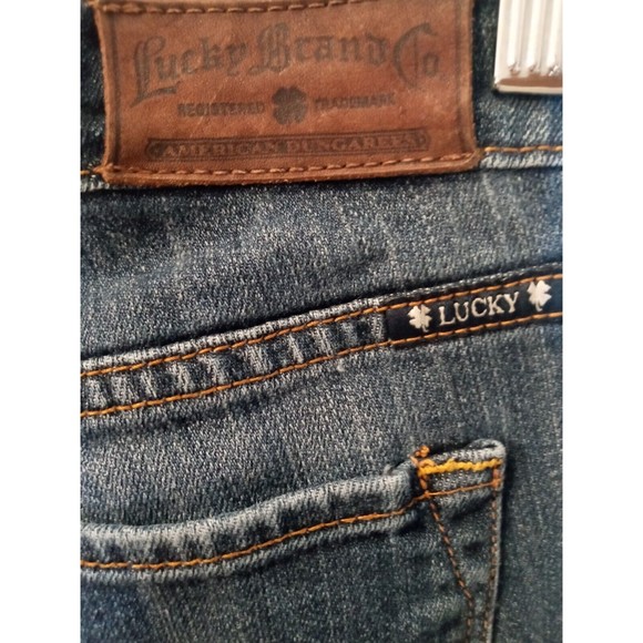 Lucky Brand Womens Medium Dark Wash Sofia Ankle Boot Cut Jeans, Size 8/29 - Picture 8 of 9